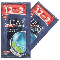 Dầu gội Clear Men gói 6g