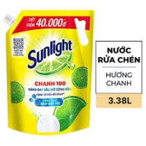 Nước Rửa Chén  Sunlight Chanh Túi 3.3Kg